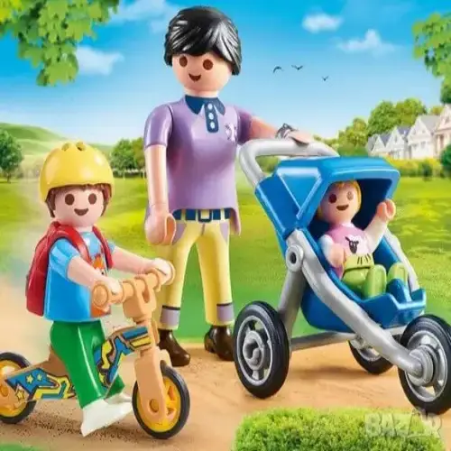 Детски игрален комплект Playmobil Майка с деца | P115612