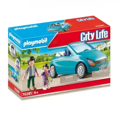 Детски комплект за игра Playmobil Семейство с кола | P115613