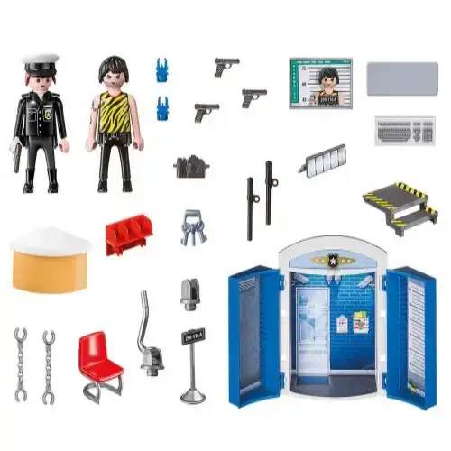 Детски комплект за игра Playmobil Полицейско управление | P115620