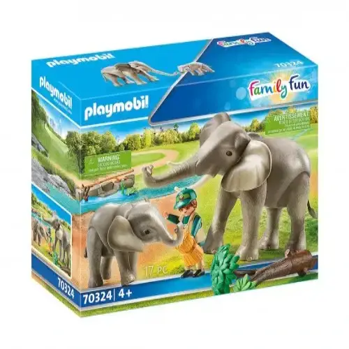 Детски комплект за игра Playmobil Местообитание на слонове | P115623