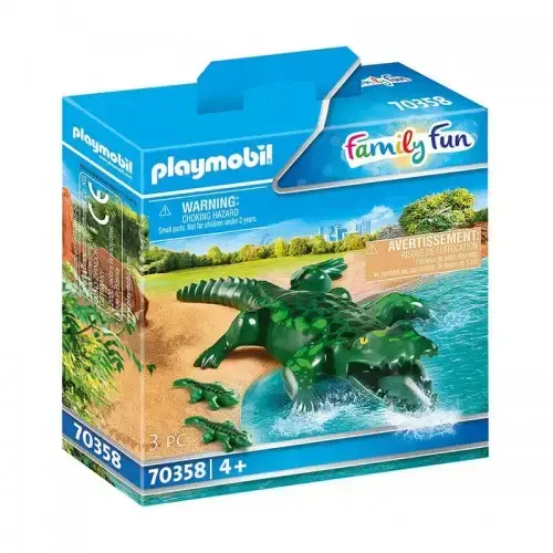 Детски комплект за игра Playmobil Алигатор с малки | P115784