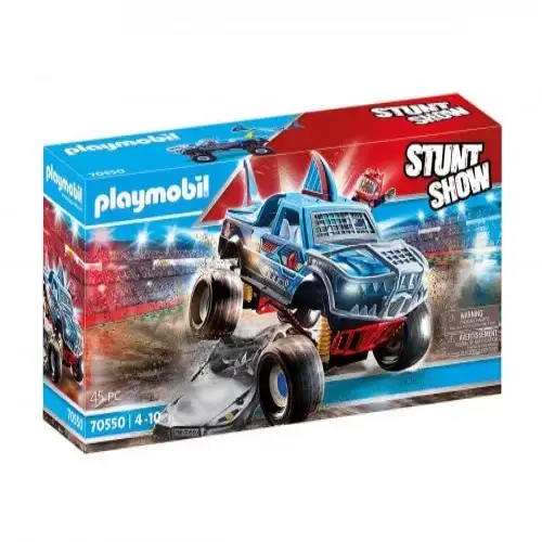 Детски комплект за игра Playmobil Каскадьорско шоу, Камион Акула | P115857