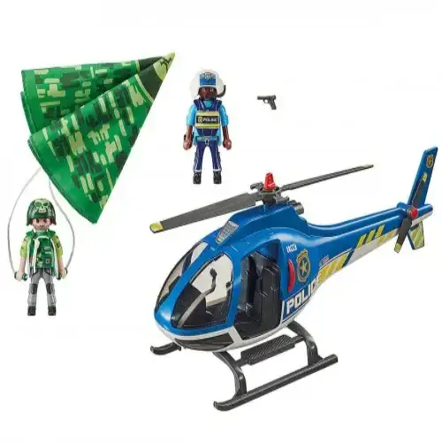 Детски комплект Playmobil Полицейско преследване с хеликоптер | P115863