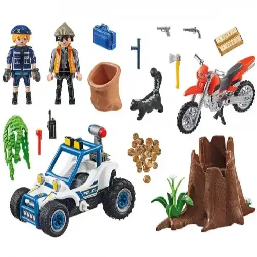 Детски комплект за игра Playmobil Полицейско преследване с джип | P115864