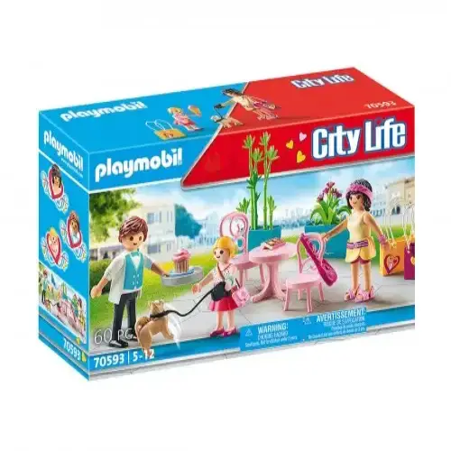 Детски комплект за игра Playmobil - Пауза за кафе | P115880