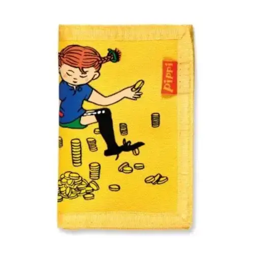 Детски портфейл Пипи Дългото чорапче, жълт | P115893