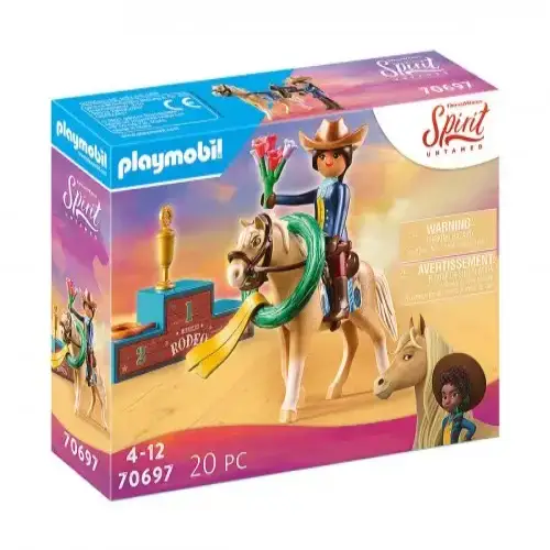 Детски комплект за игра Playmobil - Пру на родео в Мирадеро | P115903