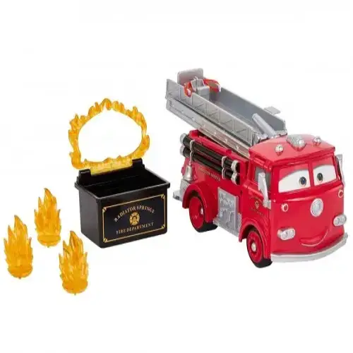 Детски пожарникарски камион и количка с променящ цвят, Cars  - 3