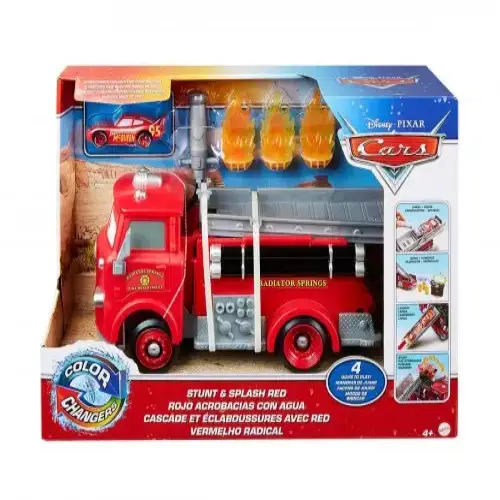 Детски пожарникарски камион и количка с променящ цвят, Cars | P115923