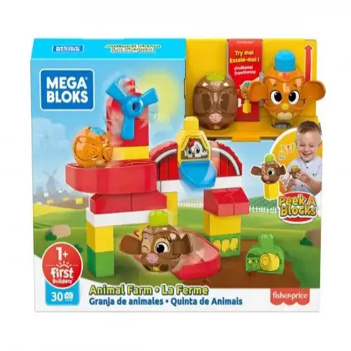 Детски игрален комплект Mega Bloks, ферма | P115933