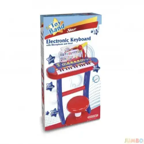 Детски електронен синтезатор с микрофон, крачета и стол Bontempi | P115945