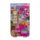 Детска кукла Barbie - Комплект на разходка с 2 кученца  - 1