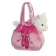 Детска плюшена играчка Aurora Коте в розова чантичка 