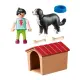 Детски комплект за игра Playmobil Куче с кучешка къща  - 2