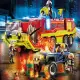 Детска пожарна със звук и светлина и горящ джип Playmobil  - 3