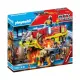 Детска пожарна със звук и светлина и горящ джип Playmobil  - 1