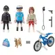 Детски комплект за игр Playmobil Полицейско преследване с колело  - 2