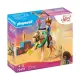 Детски комплект за игра Playmobil - Пру на родео в Мирадеро  - 1