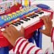 Детски електронен синтезатор с микрофон, крачета и стол Bontempi  - 4