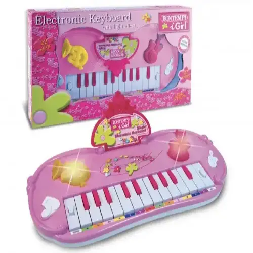 Детски синтезатор със светлинни ефекти за момиче Bontempi | P116007