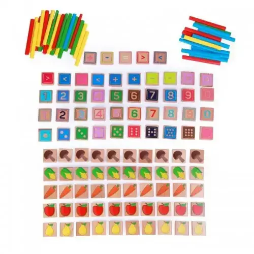 Математика - Детски образователен комплект от дърво, Lucy&Leo | P116076
