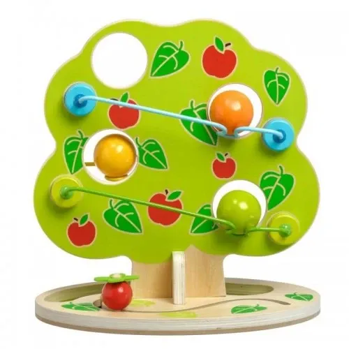 Детска дървена игра-писта Lucy&Leo Ябълково дърво с топки | P116087