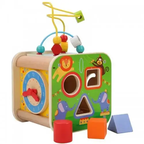 Детски дървен дидактически куб Lucy&Leo Цирк | P116088