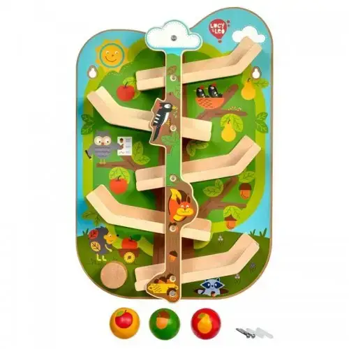 Детска дървена интерактивна играчка за стена Lucy&Leo В гората | P116102