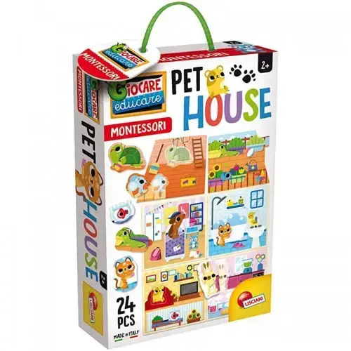 Дески комплект за игра - Дом за животни, Montessori | P117404