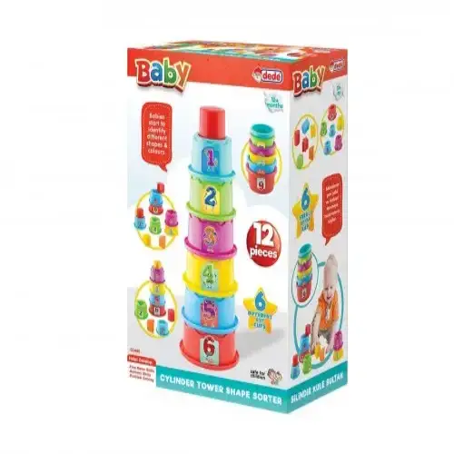 Детска играчка - Кула за сортиране с чашки Dede | P117626