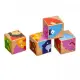 Дървени кубчета Lucy&Leo Кой какво яде?, 4 кубчета, 6 пъзела  - 4