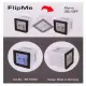 Настолен будилник, FlipMe Alarm Clock, сребрист  - 15