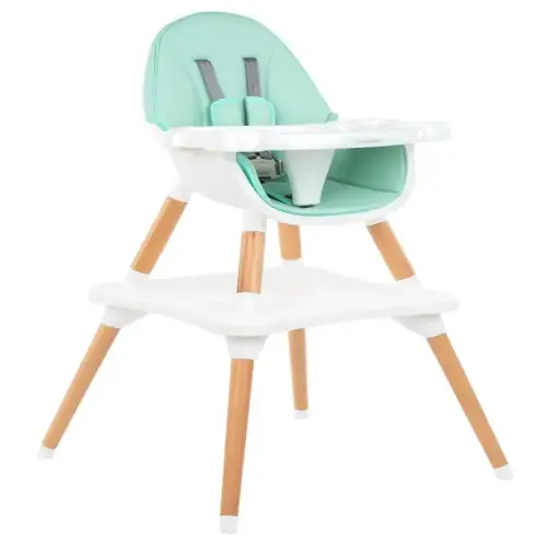 детски дървен стол за хранене Multi 3in1 Mint | P135632