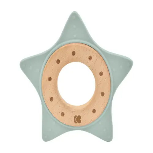 чесалка дърво-силикон Star Mint | P136157