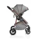 Бебешка комбинирана количка за новородени  2в1 сива Milan  - 4
