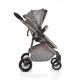 Бебешка комбинирана количка за новородени  2в1 сива Milan  - 5