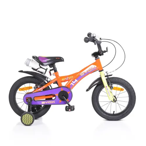 детски оранжев велосипед 14 инча Rapid  | P136397