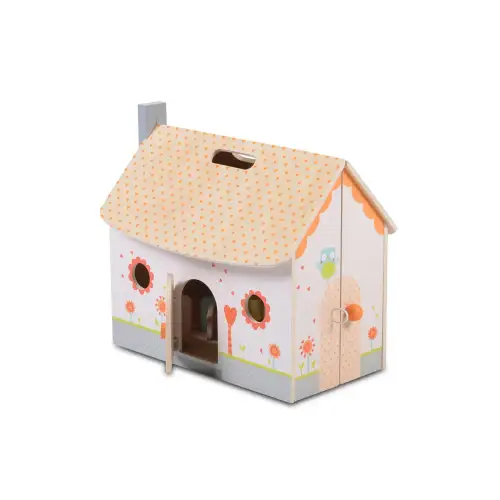 сгъваема дървена къща за кукли  4139 | P136411