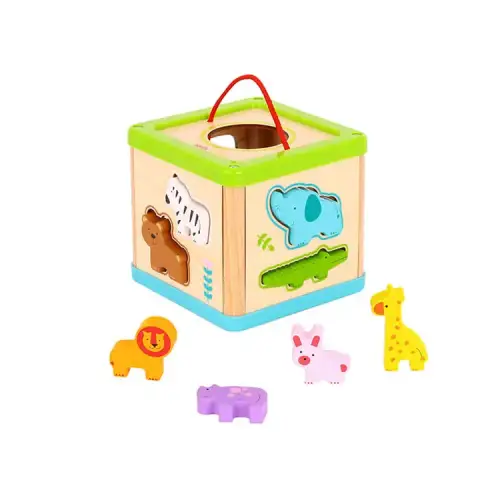 Дървен Сортер куб Animals TL642 | P136480