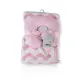 Бебешко розово одеяло 90/75 cm с възглавница Sammy  - 2