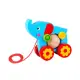 Дървена играчка за дърпане Elephant TKE006  - 1