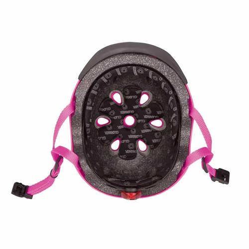 розова светеща каска за колело и тротинетка 48-53 см | P140399