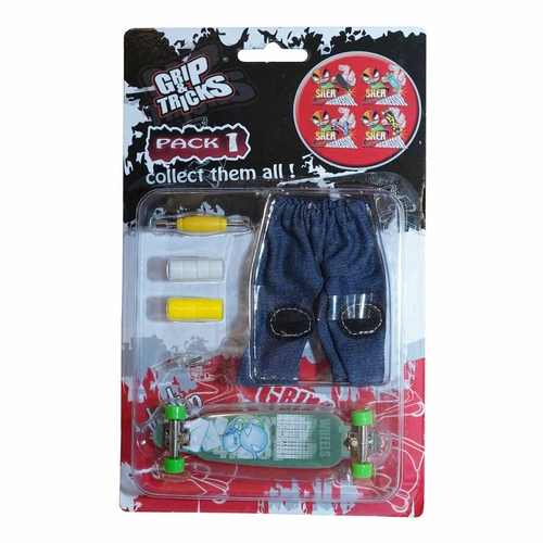 комплект играчка за пръсти LONG BOARD, тюркоаз, с емоджи | P140631