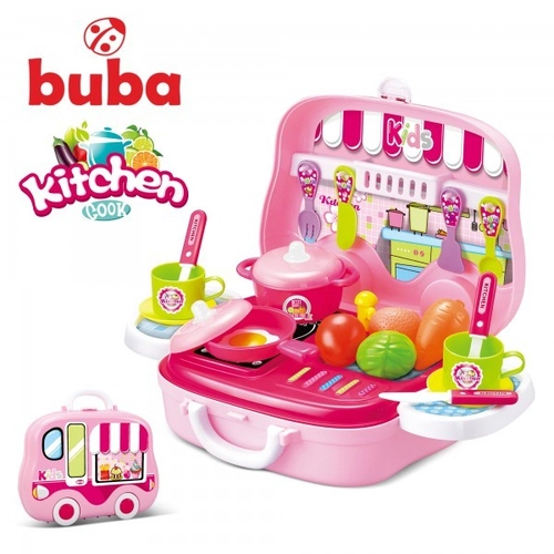 Розова малка детска кухня Kitchen Cook | P141233