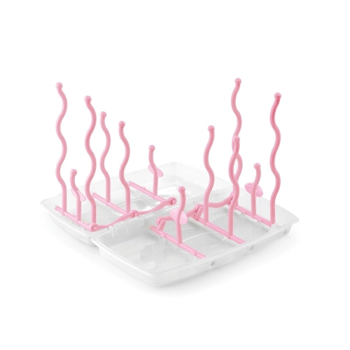 розов сгъваем сушилник за бебешки прибори | P141239