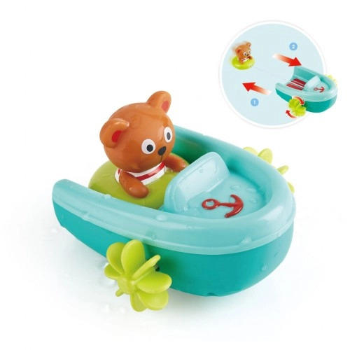 Бебешка играчка за баня - Моторна лодка с мече, H0217 | P1412930