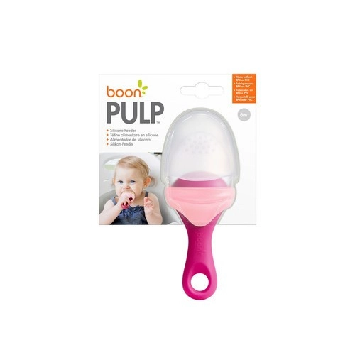 Бебешка силиконова дъвкалка с отвори за хранене, Pulp Pink | P1412980
