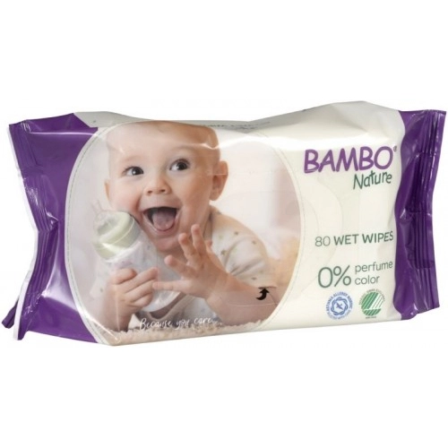 Бебешки мокри кърпички без аромат, 80 броя, с твърд капак | P1413031