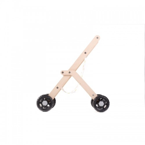 Детска лека дървена количка за кукли за момиченца  | P1413387