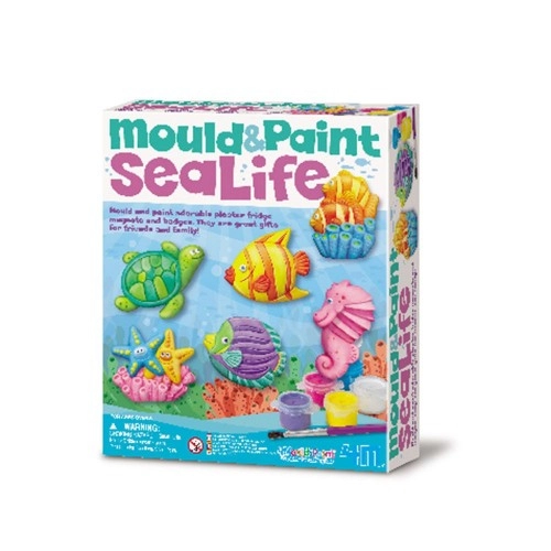 Детска игра 4M Отлей и оцвети Морски цвят от магнити и значки | P1413442